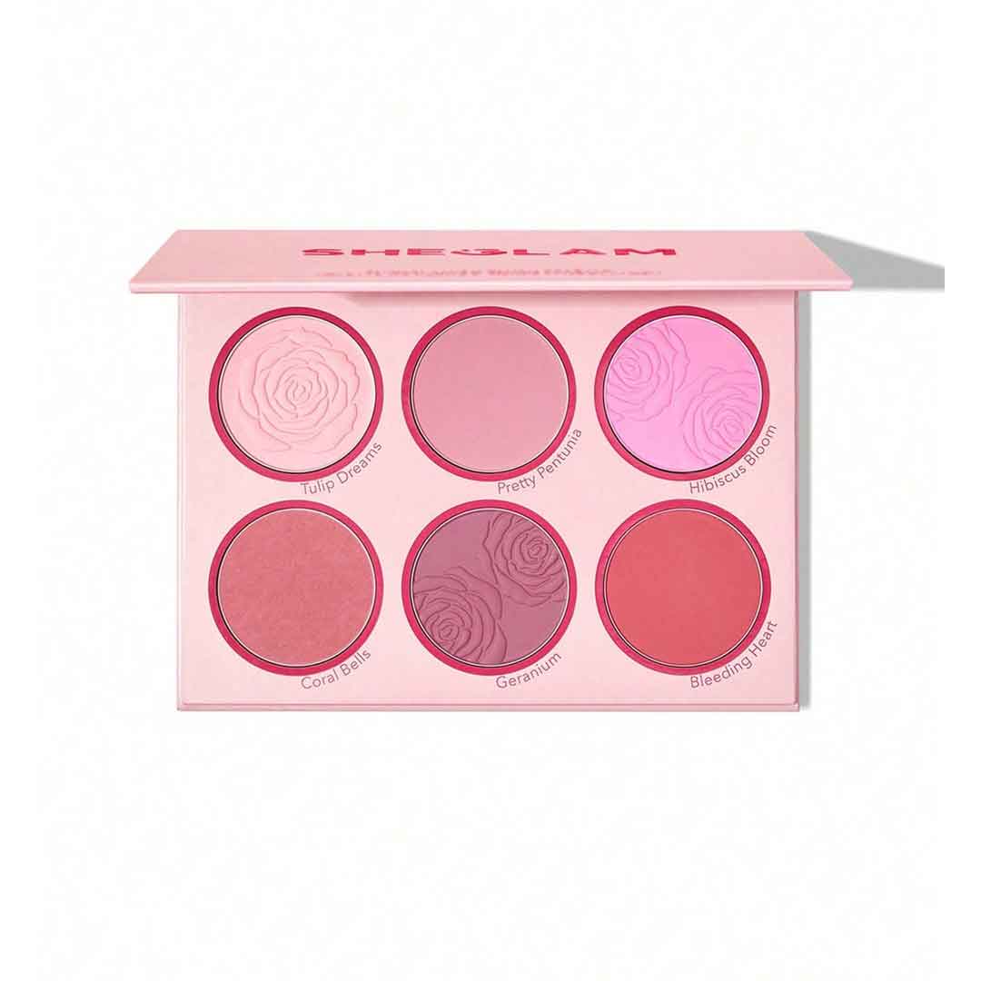 پالت رژگونه blushing bouqet مدل floral flush شیگلم