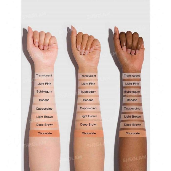 Baked pressed powder with fine luminous particles silky lightweight texture sits smoothly on skin gives radiant natural finish sheglam