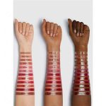 Closeup of soft lightweight texture of Baby Face lip tint on skin light soft color natural matte smooth coverage sheglam