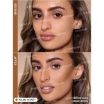 Model after applying Warm Honey contour with warm, balanced, professional look; natural, soft finish on cheekbones and jawline, without heaviness or cakiness, ideal for enhancing facial structure