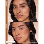 Model face after using Terracotta contour warm vibrant summer shadows natural sculpted cheeks and jaw SHEGLAM