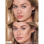 Model’s face using Clay contour with natural, balanced, and even finish; soft highlights on cheeks, jaw, and nose, shaping without harsh lines or artificial look Sheglam