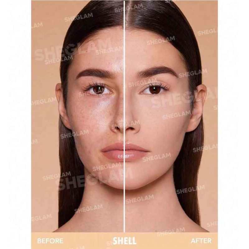 Warm toned nude shade creates even finish with no caking or creasing suitable for fair to medium skin natural coverage sheglam