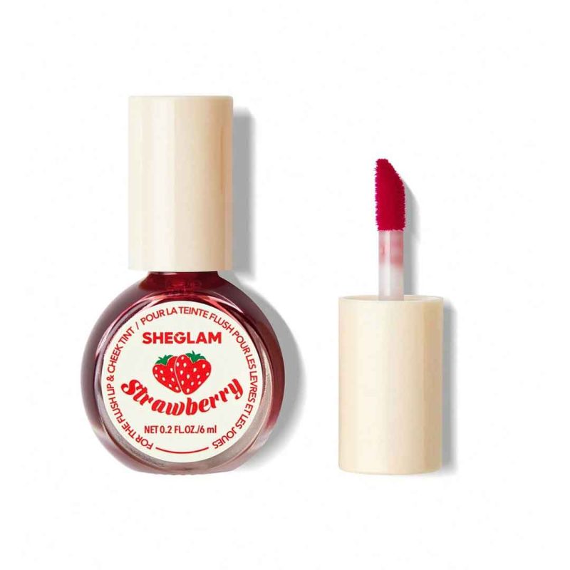 بطری شفاف و جمع‌وجور با درب مات قرمز تیره، طراحی مدرن و جوان‌پسند که رنگ تینت از بیرون قابل مشاهده است – شیگلم