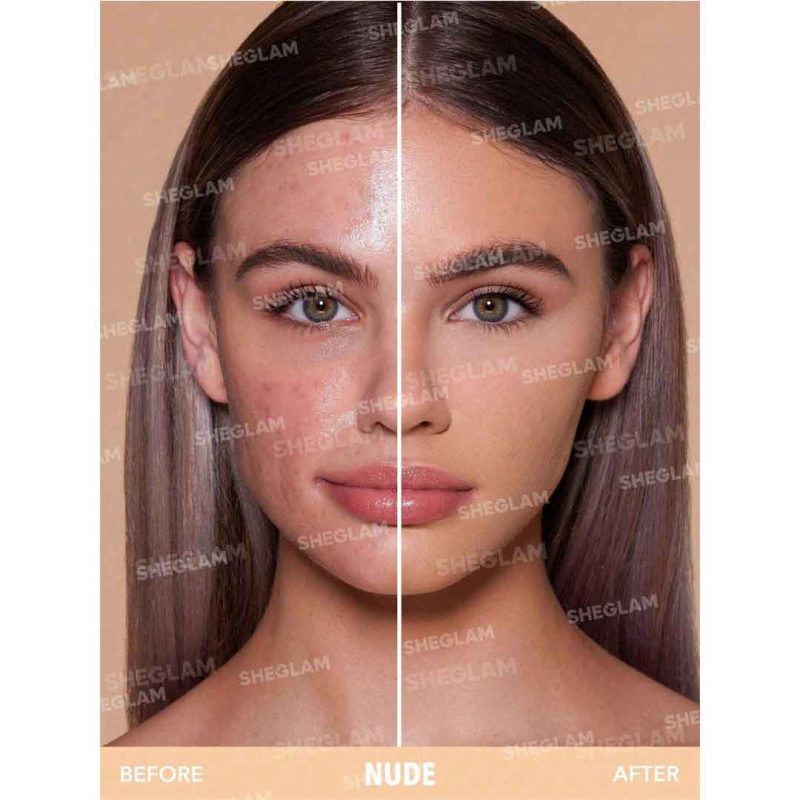 جلوه‌ای صاف و یکدست روی پوست بدون ماسیدگی، کنترل برق صورت با حفظ بافت طبیعی آرایش – شیگلم