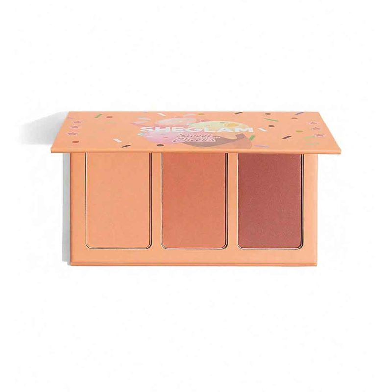 پالت سه‌تایی با طراحی ساده و کاربردی، ایده‌آل برای استفاده شخصی یا میکاپ آرتیست‌ها–شیگلم