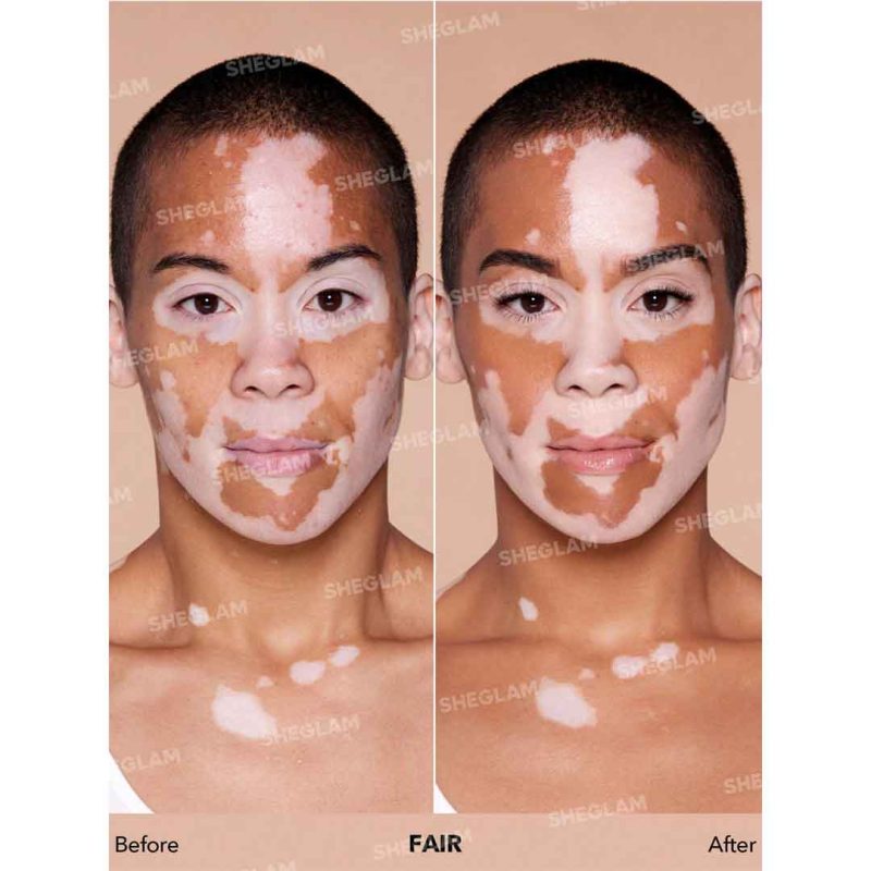 پوستی با جلوه‌ای روشن و طبیعی، بدون برق اضافه یا چروک، مناسب آرایش مینیمال–شیگلم