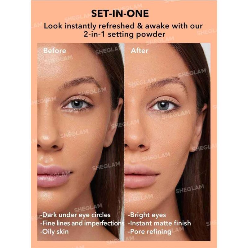 پوستی صاف و مات با حفظ رنگ طبیعی کرم‌پودر، بدون ایجاد سنگینی یا ماسیدگی–شیگلم