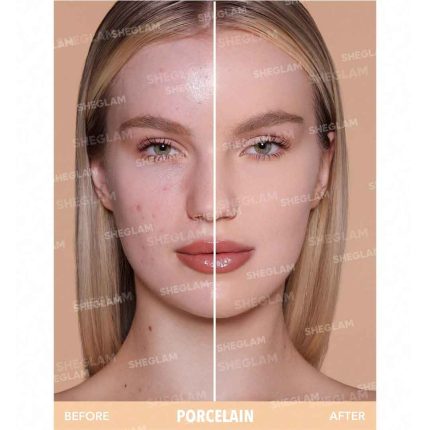 پوشش یکنواخت با جلوه‌ای مات و روشن، بدون ایجاد احساس سنگینی یا خطوط روی پوست، ایده‌آل برای پوست‌های روشن و جلوه طبیعی–شیگلم