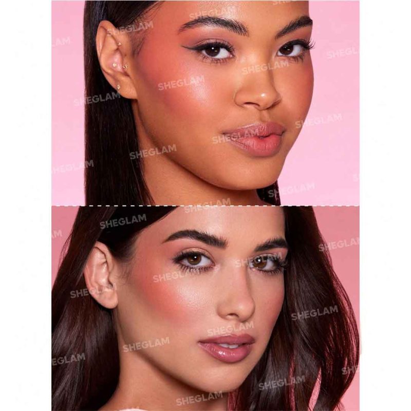 گونه‌هایی درخشان و شاداب با پوششی یکدست و بی‌نقص، بدون خطوط یا برجستگی–شیگلم