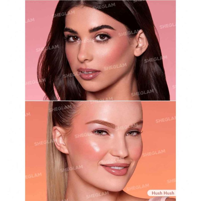 گونه‌هایی شاداب با رنگ طبیعی و جلوه شبنمی سبک، بدون ایجاد خطوط یا ماسیدگی–شیگلم